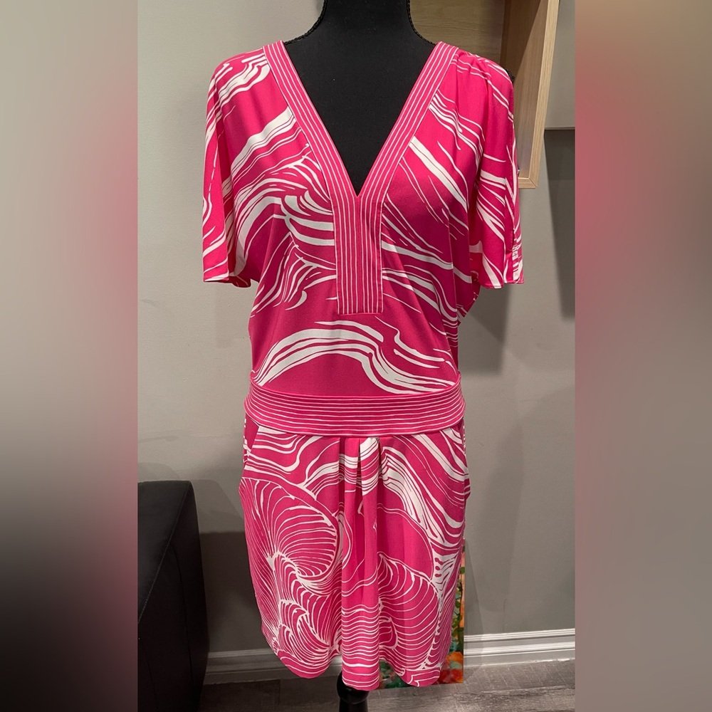 BCBGMAXAZRIA Barbie‎ Pink Mini Jersey Dress